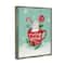 Stupell Industries Merry Christmas Warm Cocoa Framed Floater Canvas Wall Art